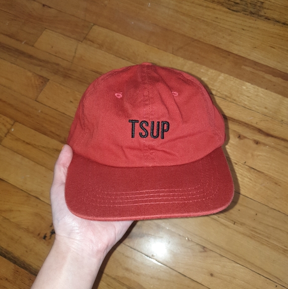 (2 for $40) Red Leata cap NWOT - Picture 2 of 8
